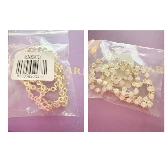 Melinda Maria She's an Icon Tennis Necklace Gold/Diamondettes - Picture 8 of 9